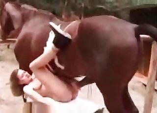 Stunning dark-skinned horse nicely fucked her cunt
