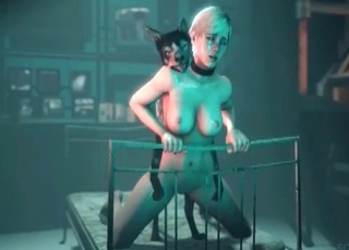 Dirty Doberman loving 3D fucking