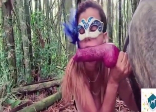 Top notch dog dicks sliding in and out of them