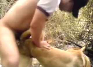 Dude puts on a great performance with a dog